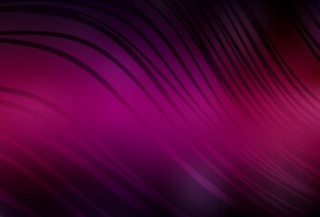 Dark Pink vector background with wry lines.