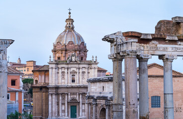 Fototapeta na wymiar Roman Forum, Rome, Italy, Europe