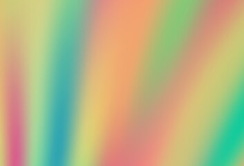 Light Green, Red vector blurred shine abstract template.