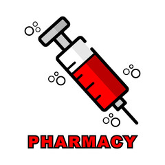 Pharmacy logo vector illustration concept