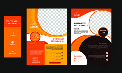 Simple corporate flyer design template layout ( CC Version )