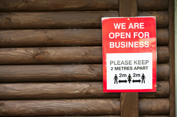 Business shop open after lockdown of coronavirus covid 19