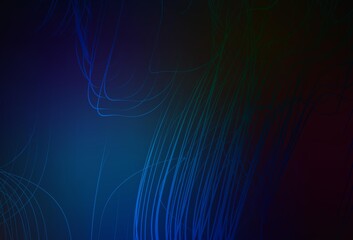 Dark BLUE vector blurred shine abstract texture.