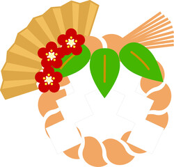 縁起物　しめ縄飾り