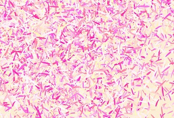 Light Pink, Yellow vector template with repeated sticks.