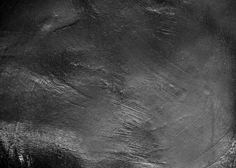 Fototapeta premium Wall plaster black texture background