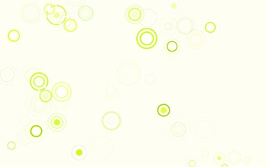 Light Green, Red vector pattern with spheres.