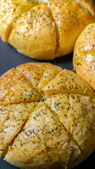 Korean Garlic Bread with Smoked Beef