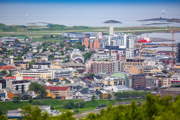 Obraz premium View of Bodoe town in Nordland county