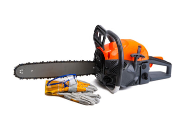 Naklejka premium chainsaw isolated
