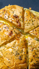 Korean Garlic Bread with Smoked Beef