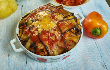 Sicilian Ricotta Eggplant Pasta Timbale
