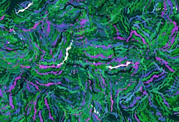 Light Pink, Green vector template with wry lines.