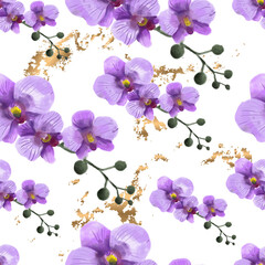 Fototapeta na wymiar orchid pattern, for book, cover, banner, textile, wrapping