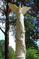 Huta Kryształowa, Horyniec - Nowe Brusno, Kabliczka, Rzeźba, Źwięci, Krajobraz, Zabytek, Posąg,  © woodyd