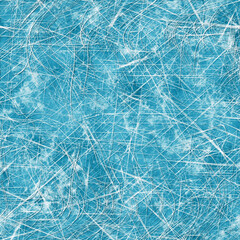Scratched ice surface. Seamless texture or background.