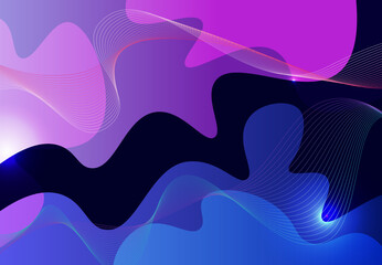 Abstract of purple and blue gradient design of futuristic pattern line artwork background. illustration vector eps10