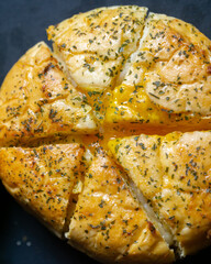 Korean Garlic Bread with Smoked Beef