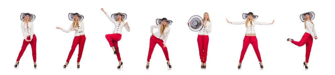 Young woman in fashion concept