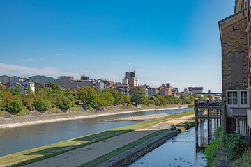 京都 鴨川の夏景色