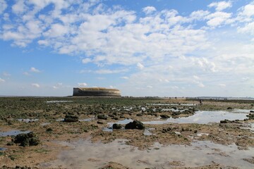 Fort Enet à marée basse