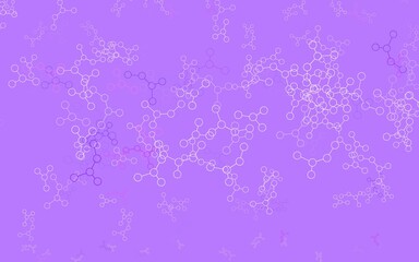 Light Purple, Pink vector backdrop with artificial intelligence data.