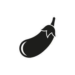 Eggplant icon. Vector. Flat design. Isolated.