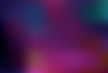Dark Pink, Green vector blurred shine abstract texture.