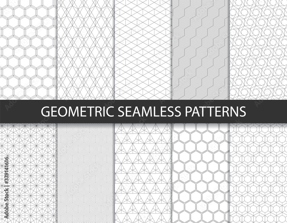 Poster abstract geometric pattern. seamless vector background.