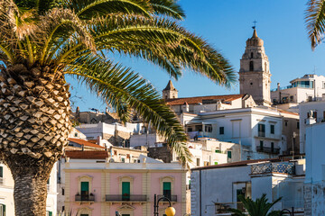 View of Vieste in the province of Foggia, Apulia, Italy