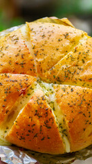 Korean Garlic Bread with Smoked Beef