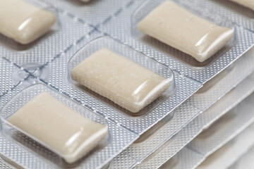 Close up anti smoking nicotine gum