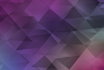 Light Multicolor vector gradient triangles texture.