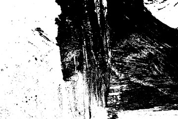 Grunge black and white. Dark abstract texture. Paint smears, smudges and streaks