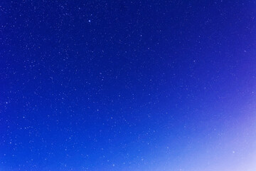 blue sky with stars