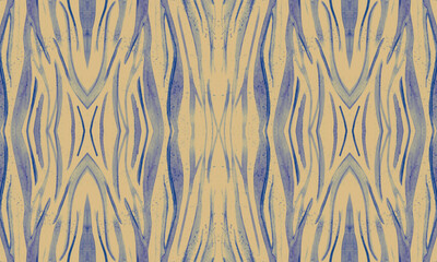 Blue Tiger Skin Print. Violet Exotic Background. 