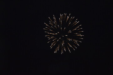 Fireworks in Parga, Greece.