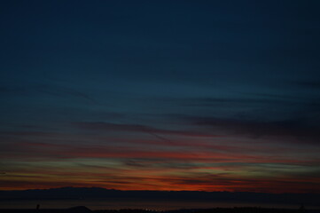 Beautiful colors after a sunset.