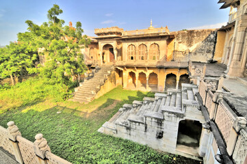 Obraz premium Gaitor burial place near Jaipur, Rajasthan, India 