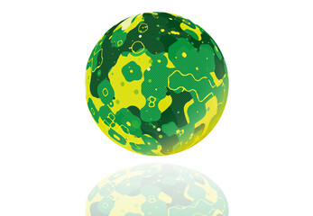 イラスト　球体　イメージ