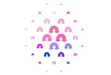 Light Red vector pattern with rainbow elements.