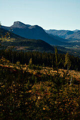 Countryside of Norway. Rural landscape from a different time.  Shot in Hallingdal, Gol. View towards Hemsedal. © SteinOve