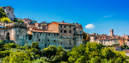 Fototapeta na wymiar View of Narni, an ancient hilltown of Umbria, Italy