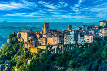 Obraz premium View of Narni, an ancient hilltown of Umbria, Italy