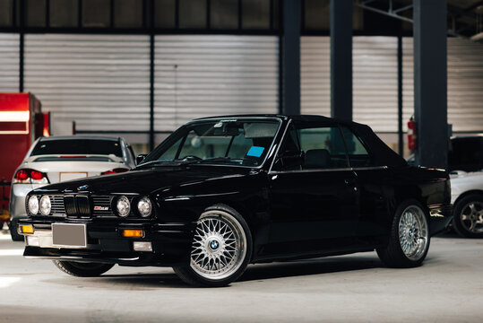BANGKOK, THAILAND &ndash; April 10, 2019: BMW E30 is second generation of BMW 3 series, produced between 1982 to 1994. Model range included sedan, coupe and convertible body style.