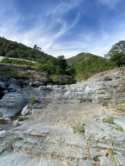 Plage d'une rivière dans les Cévennes