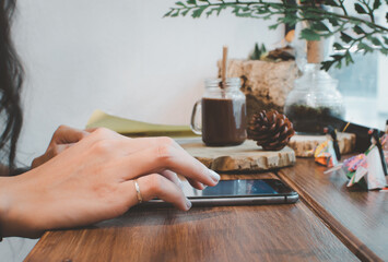 Businesswoman Working With Modern Devices, Digital And phone.