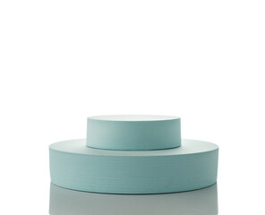 Podium for product presentation on white isolated background