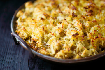 rustic baked potato romanoff gratin