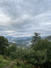 Brume sur une vallée des Cévennes